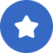 A blue circle with a white star in the middle.